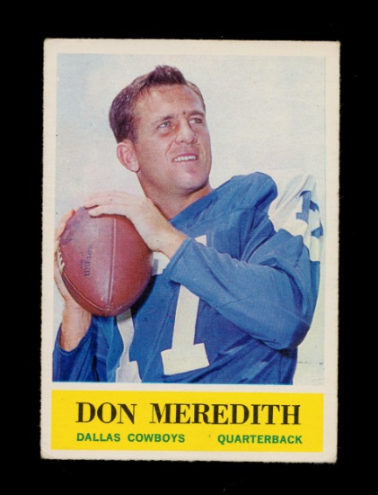 1964 Philadelphia Football Card #51 Don Meredith Dallas Cowboys. EX to EX-M