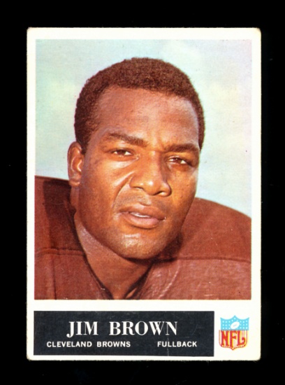 1965 Philadelphia Football Card #31 Hall of Famer Jim Brown Cleveland Brown