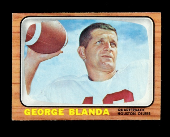 1966 Topps Football Card #48 Hall of Famer George Blanda Houston Oilers. EX
