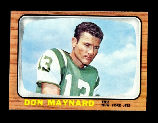 1966 Topps Football Card #95 Hall of Famer Don Maynard New York Jets. EX to