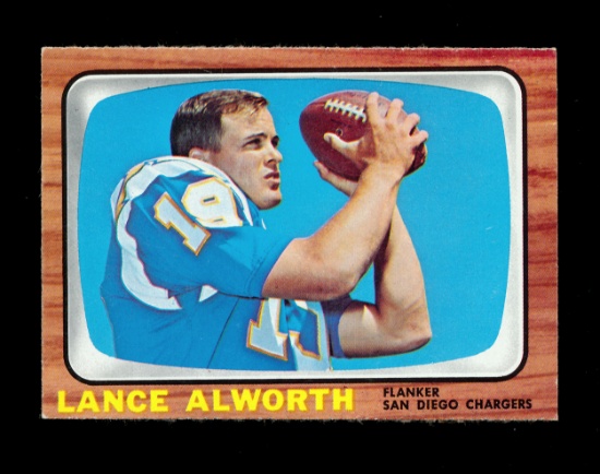 1966 Topps Football Card #119 Hall of Famer Lance Alworth San Diego Charger