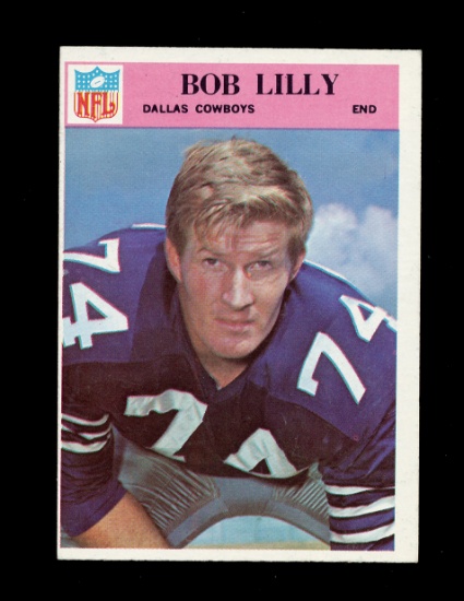 1966 Philadelphia Football Card #60 Hall of Famer Bob Lilly Dallas Cowboys.