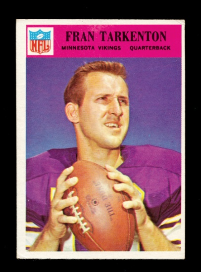 1966 Philadelphia Football Card #114 Hall of Famer Fran Tarkenton Minnesota