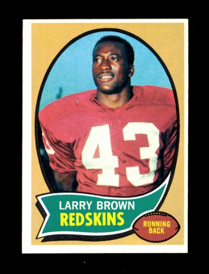 1970 Topps ROOKIE Football Card #24 Rookie Larry Brown Washington Redskins.