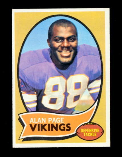 1970 Topps ROOKIE Football Card #59 Rookie Hall of Famer Alan Page Minnesot