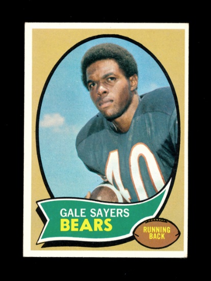 1970 Topps Football Card #70 Hall of Famer Gale Sayers Chicago Bears. EX-MT