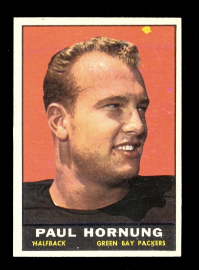 1961 Topps Football Card #40 Hall of Famer Paul Hornung Green Bay Packers.