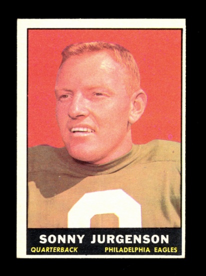 1961 Topps Football Card #95 Hall of Famer Sonny Jurgenson Philadelphia Eag