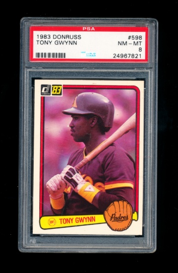 1983 Donruss ROOKIE Baseball Card #598 Rookie Hall of Famer Tony Gwynn San