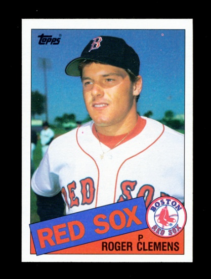 1985 Topps ROOKIE Baseball Card #181 Roger Clemens Boston Red Sox. NM-MT to