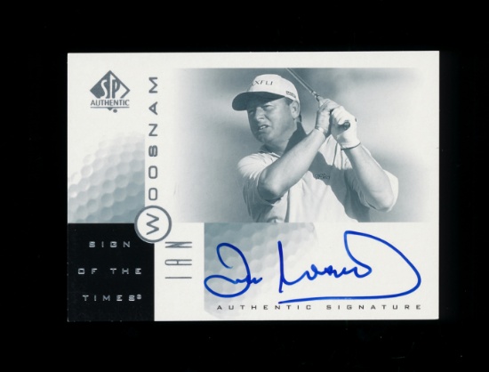 2001 Upper Deck Sign of The Times Autographed Golf Card Ian Woodsnam. The C