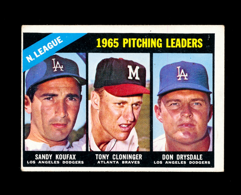 1966 Topps Baseball Card #223 1965 Pitching Leaders Sandy Koufax-Tony Cloni  | Art, Antiques & Collectibles Collectibles Sports Memorabilia Sports Cards  | Online Auctions | Proxibid