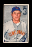 1952 Bowman Baseball Card #94 Luke Sewell Cincinnati Reds. EX to EX-MT Cond