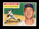 1956 Topps Baseball Card #140 Herb Score Cleveland Indians. EX-MT to NM Con