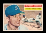 1956 Topps Baseball Card #151 Spook Jacobs Kansas City Athletics. EX-MT to