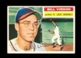 1956 Topps Baseball Card #170 Bill Virdon St Louis Cardinals. EX to EX-MT+