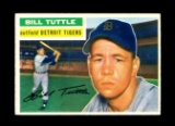 1956 Topps Baseball Card #203 Bill Tuttle Detroit Tigers. EX-MT to NM Condi