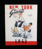 1952 New York Giants Year Book. The Polo Grounds. Complete and in Excellent