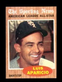 1962 Topps Baseball All-Star Card #469 Hall of Famer Luis Aparicio Chicago