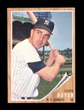 1962 Topps Baseball Card #490 Clete Boyer New York Yankees. EX-MT to NM Con