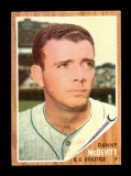 1962 Topps Baseball Card #493 Danny McDevitt Kansas City Athletics. EX-MT t