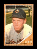 1962 Topps Baseball Card #510 Jim Lemon Minnesota Twins. EX-MT to NM Condit