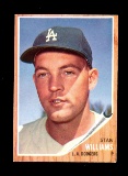 1962 Topps Baseball Card #515 Stan Williams Los Angeles Dodgers. EX-MT to N