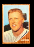1962 Topps Baseball Card #557 Scarce Short Print Bob Anderson Chicago Cubs.