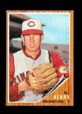 1962 Topps Baseball Card #562 Bill Henry Cincinnati Reds. EX-MT to NM+ Cond