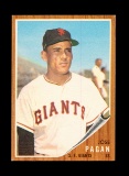 1962 Topps Baseball Card #565 Jose Pagan San Francisco Giants. EX-MT to NM+