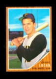 1962 Topps Baseball Card #573 Johnny Logan Pittsburgh Pirates. EX-MT to NM
