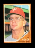 1962 Topps Baseball Card #581 Mel Roach Philadephia Phillies. EX-MT to NM C