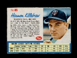 1962 Post Cereal Hand Cut Baseball Card #85 Hall of Famer Harmon Killebew M