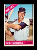 1966 Topps Baseball Card #70 Hall of Famer Carl Yastrzemski Boston Red Sox.