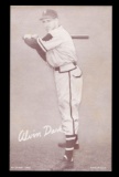 1947-1966 Exhibit Baseball Card Alvin Dark Boston Braves Variation. EX to E