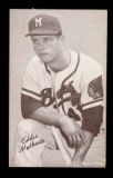 1947-1966 Exhibit Baseball Card Eddie Mathews Milwaukee Braves Correct Name