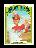 1972 Topps Baseball  Card #80 Hall of Famer Tony Perez Cincinnati Reds. NM