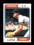 1974 Topps Baseball Card #215 Hall of Famer Al Kaline Detroit Tigers. EX-MT