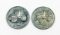 (2) 1990 & 1991 Ertl Dollar Coin/Tokens. Ertl Replica, 