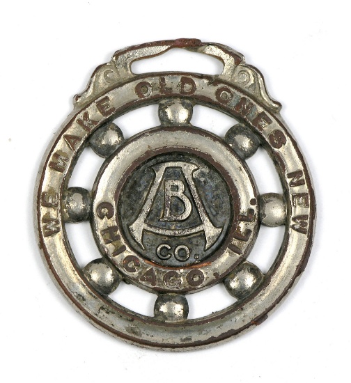 Vintage Fab/Pendant Ahlberg Bearing Co Chicago ILL. Ball Bearing Specialist