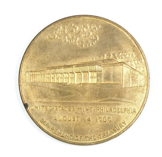 August 14 1969 Department of the Treasury United States Mint in Philadelphi