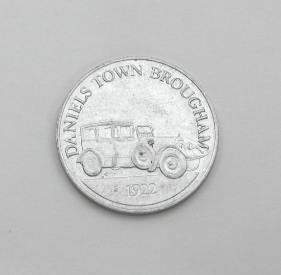 1968 Antique Car Coin Series-1 Sunco-DX Aluminum Coin/Token. 1922 Daniels T