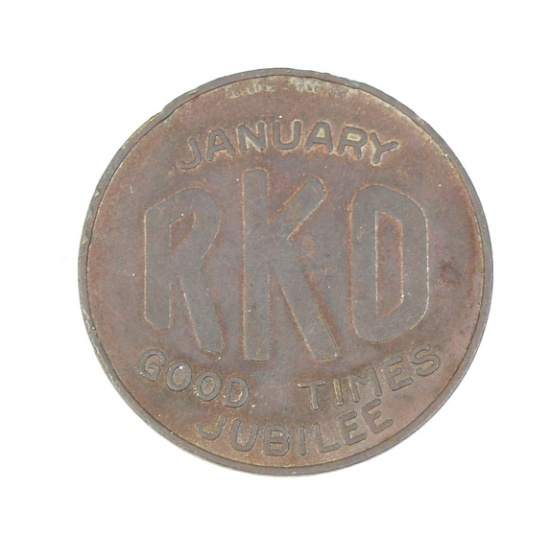 Vintage RKO (Radio, Keith, Orpheum) January Good Times Jubilee Coin/Token.