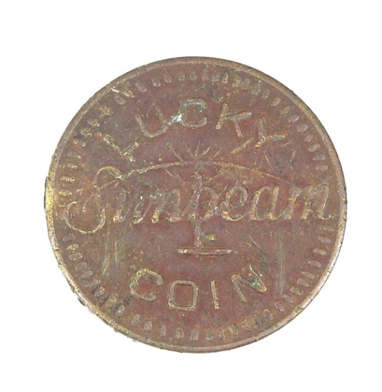 Vintage Sunbeam "Lucky Coin" Coin/Token. Chicago. Illinois, According to th