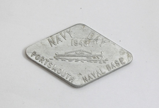 1948 Nay DayCoin/Token. Portsmouth New Hampshire Naval Base. Diamond Shaped