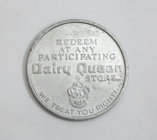 Dairy Queen Free Sundee Coin/Token. Redeem at any Participating Dairy Queen