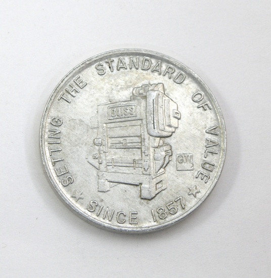 GW Bliss Industial Press Machine Coin/Token. "Setting The Standard of Value