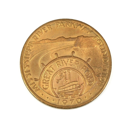 1970 Mississippi River Parkway Foundation (Great River Road) Coin/Token. Ca