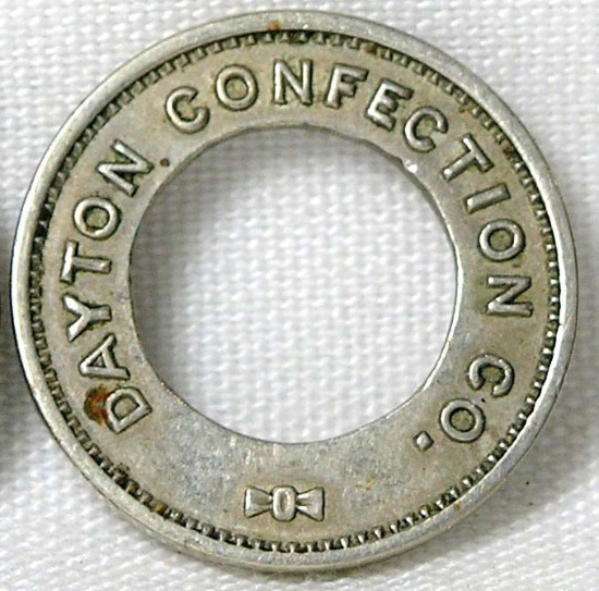 Vintage Dayton Confection Co. Coin/Token. "Accepted Subject to Restrictions