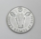 Swift's Brands of Veal Coin/Token. Loaf, Rolls, Cutlets, Drumsticks Swifts